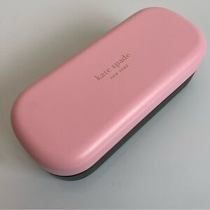 Kate Spade NY Glasses Case Pink /Hunter Green -EUC